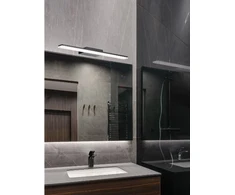 Sieninis šviestuvas 19W LED sieninis veidrodžio šviestuvas RAM, juodas, 3000K, IP44, 4289700
