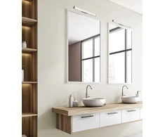 Sieninis šviestuvas 19W LED sieninis veidrodžio šviestuvas URA, chromo/baltos sp., 3000/4000K, dimeriuojamas, IP44, A3298271CDP