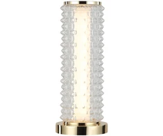 19W LED stalo šviestuvas IRMA, aukso sp./skaidrus, 3000K, 4294800