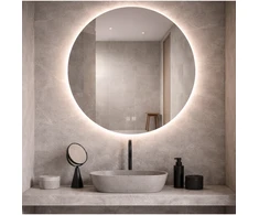 Sieninis šviestuvas 19W LED šviestuvas - veidrodis, sidabro sp., 3000/4000K, IP44, dimeriuojamas, 25390-80