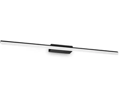 Sieninis šviestuvas 19W LED veidrodžių šviestuvas RIFLESSO, juodas, 3000K, IP54, 345147