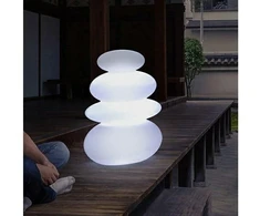1W LED įkraunamas šviestuvas BALANS, baltas, 6000K/RGB, IP54, su USB jungtimi, dimeriuojamas