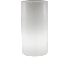 1W LED įkraunamas šviestuvas - gėlių vazonas PALMA 70, baltas, 3000/6500K/RGB, IP65, su USB jungtimi, dimeriuojamas