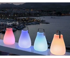 1W LED įkraunamas šviestuvas KURBY 38, baltas, 3000/6500K/RGB, IP65, su USB jungtimi, dimeriuojamas