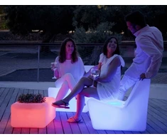 1W LED įkraunamas šviestuvas - stalas TARIDA TAB, baltas, 6000K/RGB, IP43, su USB jungtimi, dimeriuojamas