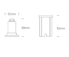 1W LED įleidžiamas baseino šviestuvas, nerūdijančio plieno sp., 3000K, IP68, 69066/W