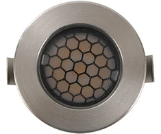 1W LED įleidžiamas į žemę lauko šviestuvas, plieno sp., 2700K, IP65, E503