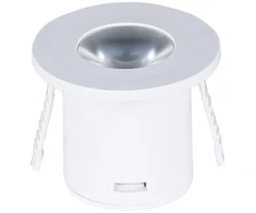 1W LED įmontuojamas spintelės šviestuvas, baltas, 3000K
