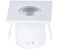 1W LED įmontuojamas spintelės šviestuvas, baltas, 3000K