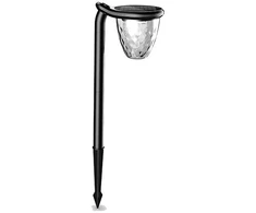 1W LED įsmeigiamas lauko šviestuvas, juodas, 3000-6000K, IP54, su saulės baterija, dimeriuojamas