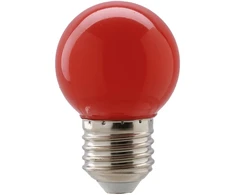 1W LED lemputė, raudona, E27
