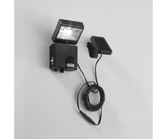 1W LED prožektorius su saulės baterija ir judesio davikliu COSMO, juodas, 4000K, IP44