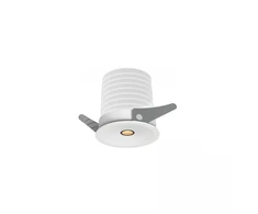 1x6W LED įleidžiamas šviestuvas, baltas, 3000K, IP44, S171