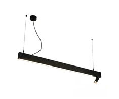1x7W+32W LED pakabinamas šviestuvas, juodas, 3000K, 23254