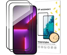 2pcs Full Screen Apsauginis stiklas with Frame Case Friendly Wozinsky Full Glue Apple iPhone 15 – Juodas