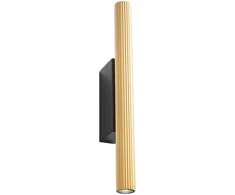 2 x 5W LED sieninis šviestuvas NIKOS, matinės aukso sp., 2700K, 01-4178
