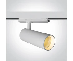 20/25/30W LED akcentinis šviestuvas į 3 fazių bėgelius, baltas, 3000/3500/4000K, 65606CT/W/V
