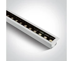 20-40W LED įleidžiamas linijinis šviestuvas, baltas, 3000/4000/5000K, 38145BR/W/V
