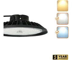 200W LED UFO šviestuvas RIO, juodas, 4000/5000K, IP66