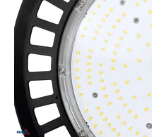 200W LED UFO šviestuvas VOYAGER, juodas, 4000K, IP65, 120°