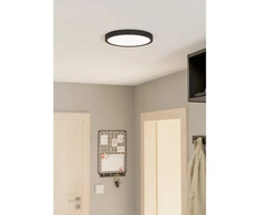 20,5W LED paviršinė panelė FUEVA 5, juodu korpusu, 3000K, 28,5cm, dimeriuojama