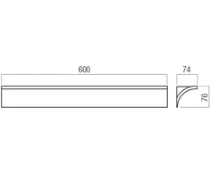 20,8W LED sieninis šviestuvas VELAS, rusvas, 3000K, 01-3952