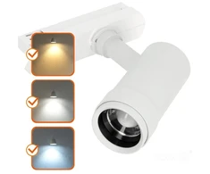 20W akcentinis šviestuvas į 3 fazių bėgelius LED NEXTRACK VISION, baltas, 3000/4000/5000K, 30-60°