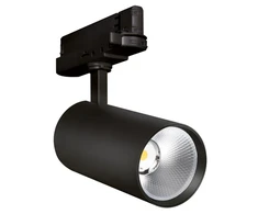 20W LED akcentinis šviestuvas į 3 fazių bėgelius TRACKLIGHT SPOT, juodas, 3000K, 24°