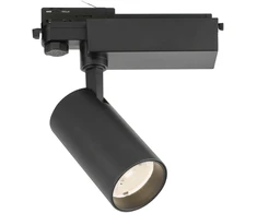 20W LED akcentinis šviestuvas į 3 fazių bėgelius HERCULES, juodas, 4000K, 3913-011B-4-S-24
