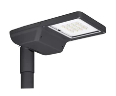 20W LED gatvės šviestuvas FLEX SMALL 1DIM, tamsiai pilkas, 2700K, IP66, 165x55°