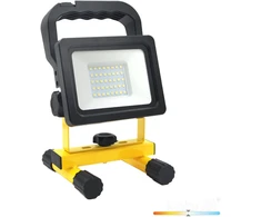 20W LED įkraunamas prožektorius su stovu TIGRA, juodas, 4000K, IP54