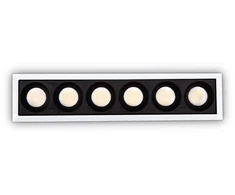 Ideal Lux 20W LED įleidžiamas linijinis šviestuvas LIKA, baltas, 3000K, 327518