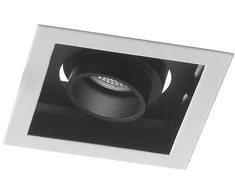 20W LED įleidžiamas šviestuvas APOLLO, juodas, 4000K