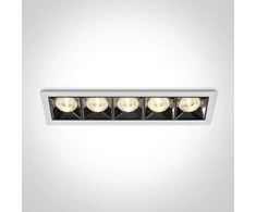 20W LED įleidžiamas šviestuvas, baltas, 3000K, 50506B/W/W
