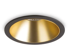 20W LED įleidžiamas šviestuvas GAME, juodos/aukso sp., 3000K, 341415