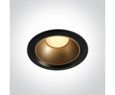20W LED įleidžiamas šviestuvas, juodas, 3000/3500/4000K, 10120Z/B/V