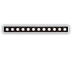20W LED įleidžiamas šviestuvas LIKA, baltas korpusas/juodas reflektorius, 4000K, 341712