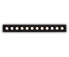 20W LED įleidžiamas šviestuvas LIKA, juodas, 2700K, 341682