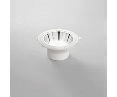 20W LED įleidžiamas šviestuvas MACK, baltos/chromo sp., 3000K