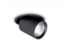 20W LED įleidžiamo montavimo šviestuvas NOVA, juodas, 4000K, 370187