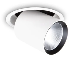 20W LED įleidžiamo montavimo šviestuvas NOVA, baltas, 3000K, reguliuojamas, 364407