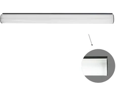20W LED linijinis paviršinis šviestuvas TUBE, juodas, 4000K, 600mm, 3919-01060-4-B-N