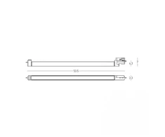 20W LED linijinis šviestuvas į 3 fazių bėgelius, juodas, 2700/3000/4000K, S238