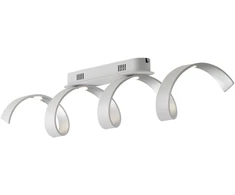 20W LED lubinis šviestuvas HELIX, baltos/sidabro sp., 3000K