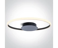 20W LED lubinis šviestuvas, juodas, 3000K, dimeriuojamas, 63154B/B/W