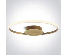 20W LED lubinis šviestuvas, šampano sp., 3000K, dimeriuojamas, 63154B/CH/W