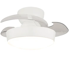 20W LED lubinis šviestuvas - ventiliatorius, baltas/skaidrus, 3000/4000/6500K, 25329