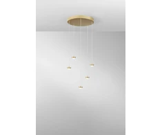 20W LED pakabinamas šviestuvas BASE, aukso sp.