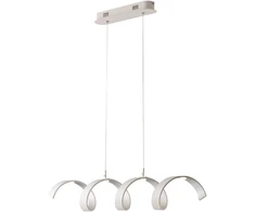 20W LED pakabinamas šviestuvas HELIX, baltos/sidabro sp., 3000K