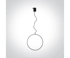 20W LED pakabinamas šviestuvas, juodas, 3000K, 40cm, dimeriuojamas, 63152A/B/W